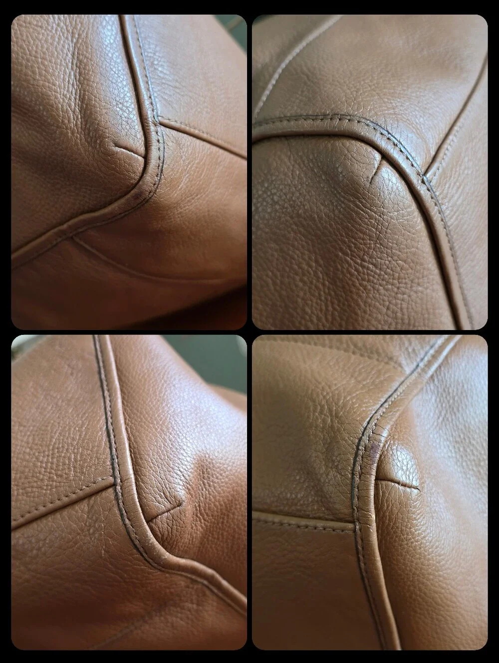 Coach Park Carrie F29898 Saddle Tan Pebbled Leather Large Tote Shoulder Bag